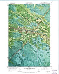 Big Falls 1971 topographic map thumbnail