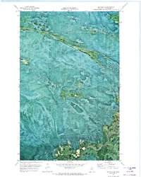 Big Falls SE 1970 topographic map thumbnail