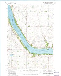 Big Stone Lake West 1971 topographic map thumbnail