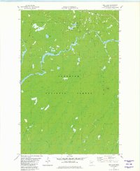 Bird Lake 1981 topographic map thumbnail
