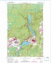 Biwabik 1950 topographic map thumbnail