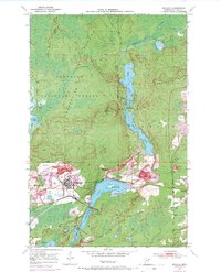 Biwabik 1950 topographic map thumbnail