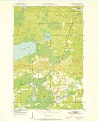 Biwabik NW 1951 topographic map thumbnail