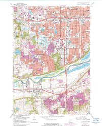 Bloomington 1967 topographic map thumbnail