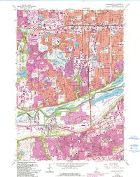 Bloomington 1967 topographic map thumbnail
