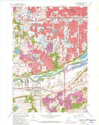 Bloomington 1967 topographic map thumbnail