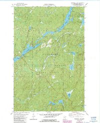 Bogberry Lake 1981 topographic map thumbnail