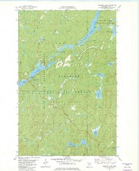 Bogberry Lake 1981 topographic map thumbnail