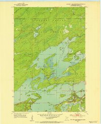 Boulder Lake Reservoir 1953 topographic map thumbnail