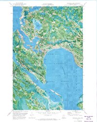 Bowstring Lake 1970 topographic map thumbnail