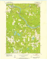 Brookston 1953 topographic map thumbnail