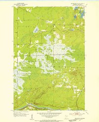 Brookston NW 1953 topographic map thumbnail