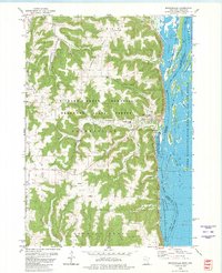 Brownsville 1980 topographic map thumbnail