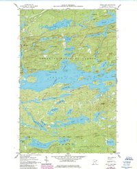 Brule Lake 1960 topographic map thumbnail