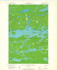 Brule Lake 1960 topographic map thumbnail