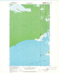 Buffalo Bay NW 1967 topographic map thumbnail