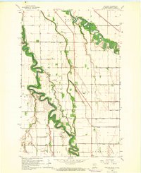 Bygland 1964 topographic map thumbnail