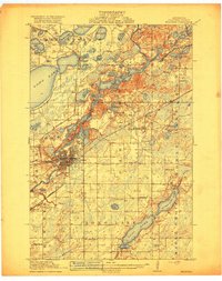 Brainerd 1918 topographic map thumbnail