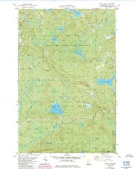 Cabin Lake 1982 topographic map thumbnail
