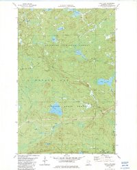 Cabin Lake 1982 topographic map thumbnail