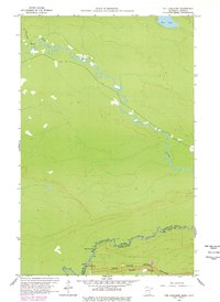 The Cascades 1960 topographic map thumbnail