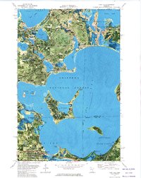 Cass Lake 1972 topographic map thumbnail