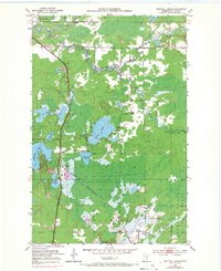 Central Lakes 1951 topographic map thumbnail