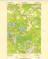 Central Lakes 1951 topographic map thumbnail