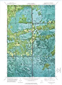 Chase Brook NE 1973 topographic map thumbnail
