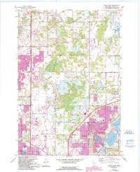 Circle Pines 1967 topographic map thumbnail
