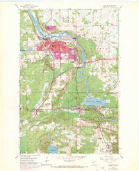 Cloquet 1954 topographic map thumbnail
