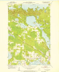 Cohasset West 1953 topographic map thumbnail