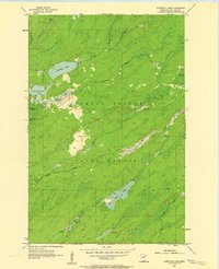 Comstock Lake 1957 topographic map thumbnail
