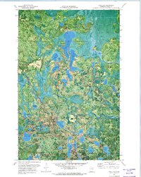 Coon Lake 1970 topographic map thumbnail