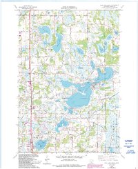 Coon Lake Beach 1974 topographic map thumbnail