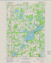 Coon Lake Beach 1974 topographic map thumbnail