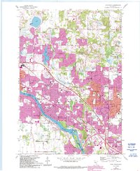 Coon Rapids 1967 topographic map thumbnail