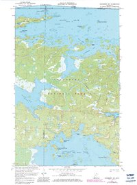 Cranberry Bay 1969 topographic map thumbnail