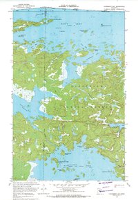 Cranberry Bay 1969 topographic map thumbnail
