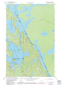 Crane Lake 1963 topographic map thumbnail