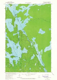 Crane Lake 1963 topographic map thumbnail