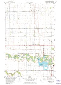 Crookston SW 1982 topographic map thumbnail