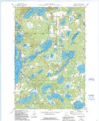 Cross Lake 1960 topographic map thumbnail