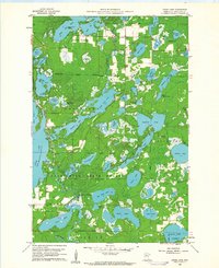 Cross Lake 1960 topographic map thumbnail