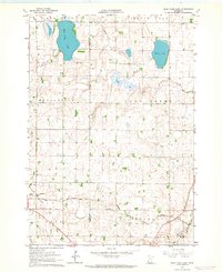 Dead Coon Lake 1963 topographic map thumbnail