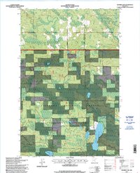 Decker Lake 1996 topographic map thumbnail
