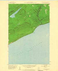 Deer Yard Lake 1958 topographic map thumbnail