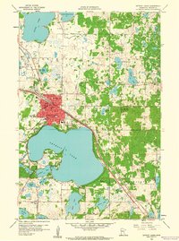 Detroit Lakes 1959 topographic map thumbnail