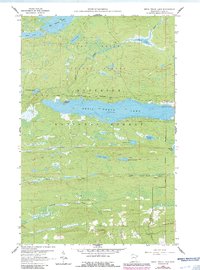 Devil Track Lake 1960 topographic map thumbnail
