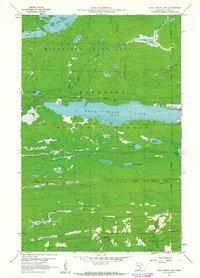 Devil Track Lake 1960 topographic map thumbnail